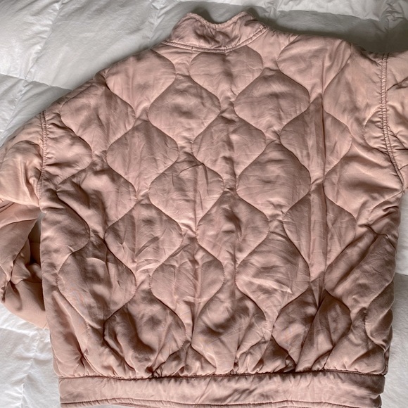 NWOT Black Tape Geo Quilted Jacket in Light Pink - Picture 5 of 7